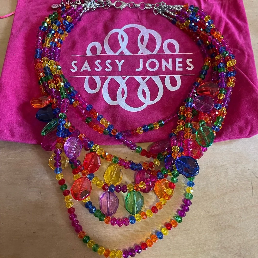 Sassy Jones Multicolor Beaded Necklace - Picture 9 of 9